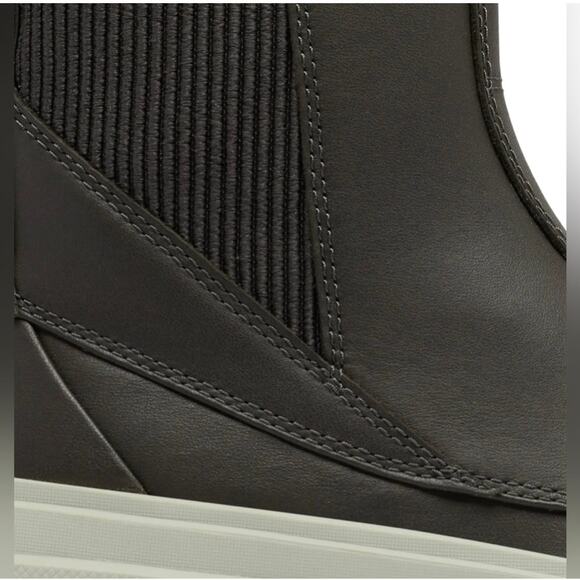 SOREL CARIBOU X Waterproof Platform Chelsea Boot Size 10 Leather Cushioned New - Picture 7 of 14